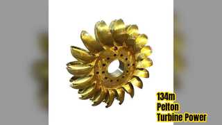 134 m Pelton Hydroturbine automatisch handmatig