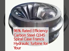96% Rated Efficiency Carbon Steel Q345 Spiral Case Francis Hydraulische Turbine voor uw