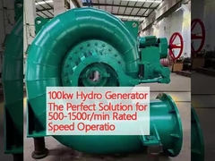 100 kW waterkrachtgenerator De perfecte oplossing voor 500-1500 r/min.