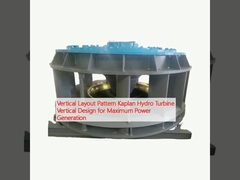 Verticale lay-outpatroon Kaplan Hydroturbine Verticaal ontwerp voor maximale energieopwekking