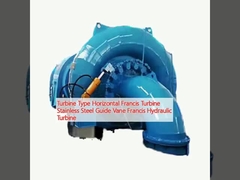 Turbinetype Horizontale Francis Turbine roestvrij staal gids Vane Francis Hydraulische turbine