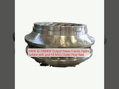 50 kW tot 5000 kW Uitgangsvermogen Francis Hydro Turbine met en 1,8 M3/s Outlet Flow Rate