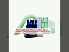 Roestvrij staal ASTM A473 S41500 Runner materiaal Pelton waterwiel voor nominale waterkop van 134m