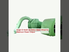 Eén- of meerdere-straal Pelton waterwiel voor maximaal vermogen