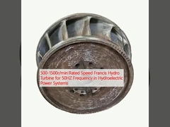 500-1500 r/min Nominale snelheid Francis-waterturbine voor 50 Hz frequentie in waterkrachtsystemen