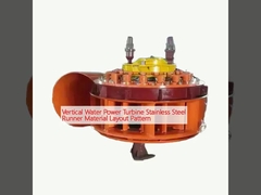 Verticale waterkracht turbine roestvrij staal runner materiaal lay-out patroon