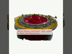 Verticale Kaplan-hydroturbine van roestvrij staal voor waterinlaatbehoeften