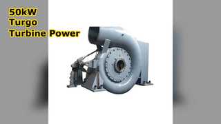 50 kW Turgo-turbine voor hoog opvoervermogen