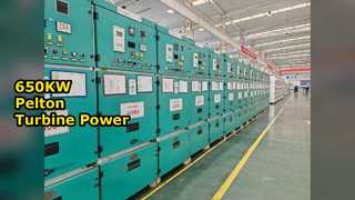 650 kW Pelton-turbine Mini HPP-vermogen