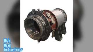Stroomopwekking door waterturbines met hoge opvoerhoogte