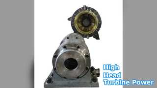 Waterturbine met hoge opvoerhoogte 1400-2200 kW