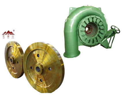 95% het Waterhoofd van efficiencyfrancis water turbine 400kw 55m