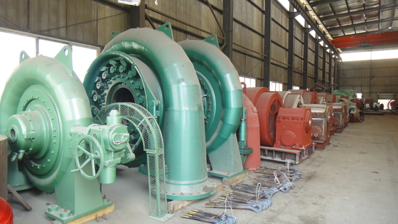 PLC-gecontroleerde Pelton-hydroturbine voor atmosferische uitlaatdruk en automatische werking