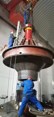 Verticale uitlegpatroon Hydro-energie turbine met olie-water koeling prestaties boost
