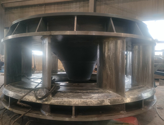 Verticale kaplan-turbine van roestvrij staal 400 V met vaste loopblaad