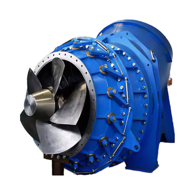 Kaplan-hydroturbine van roestvrij staal met 400 V spanning en ZG20SiMn-geleidingsvlies