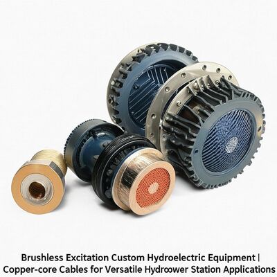 Brushless Excitation aangepaste waterkrachtapparatuur met koperkernkabel voor Pelton-waterturbine en Pelton-waterwiel
