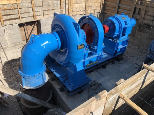 Horizontale Micro Mini Pelton Turgo water water Francis Hydraulische Turbine 100kw Hydrogenerator