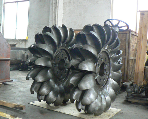1250kw horizontale Hydro de Turbine92% Efficiency van Pelton 120m Waterhoofd