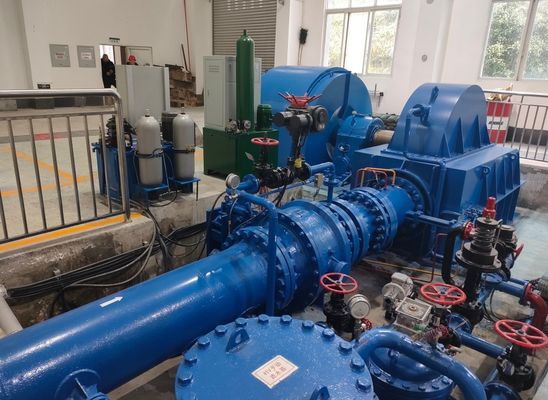 1250kW Pelton waterkracht turbinegenerator