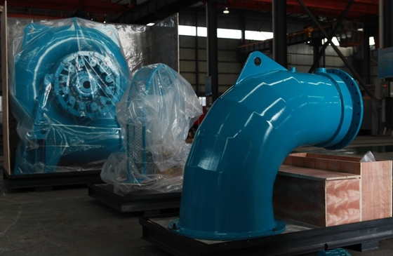 200kw Mini Horizontal Hydro Turbine 30m Water Hoofd85% Efficiency