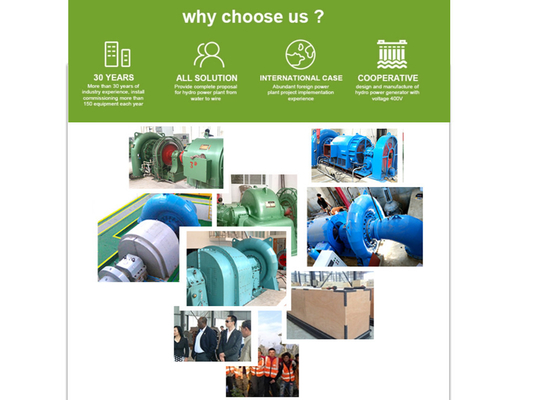 5Mw Francis Hydro Turbine For Mini-Machtshuis 70m Waterhoofd