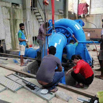Vast Blad Verticale Kaplan Hydro-elektrische Generator 16m van 100 KW Waterhoofd
