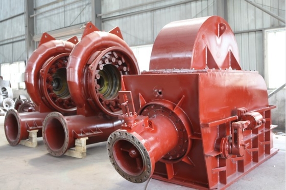 750RPM hoge Hoofdwaterturbine 200KW 91,5% Hoog rendement 0.45m Agent