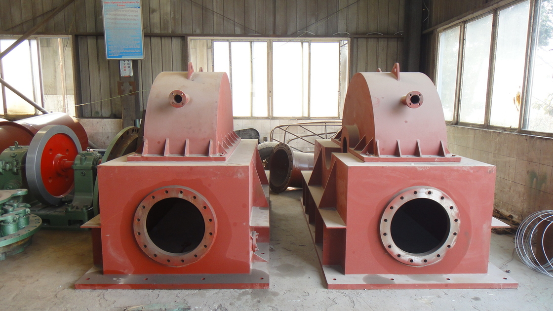 Verticale of horizontale installatie vereist waterstraalturbine met laag geluidsniveau