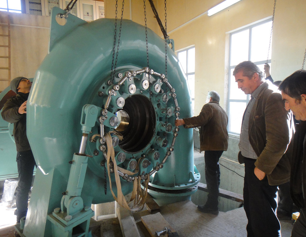 Onderhoudsarme waterturbineonderdelen Sterk corrosiebestand en vast lopende lem