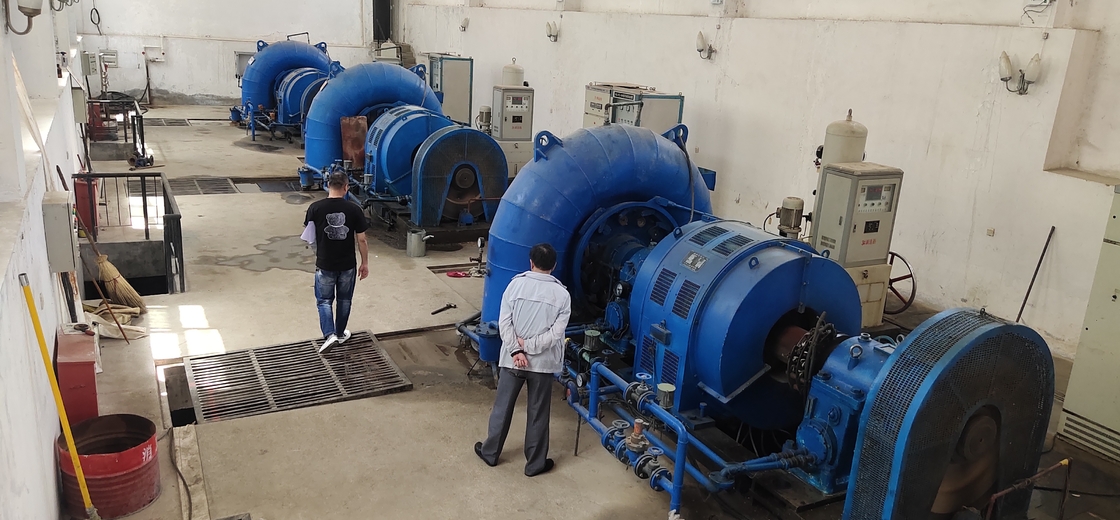 500 kW-1250 kW Uitgang Horizontale Francis Hydroturbine Francis Waterturbine Voor zware toepassingen