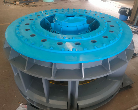 Verticale Kaplan-waterturbine van roestvrij staal met synchrone generator voor hoofdwaterkrachtprojecten