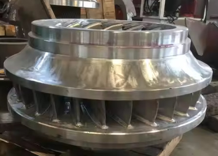 96% nominale efficiëntie Francis Hydroturbine Horizontale Francis Turbine Uitlaatstroom 1,8 M3/s