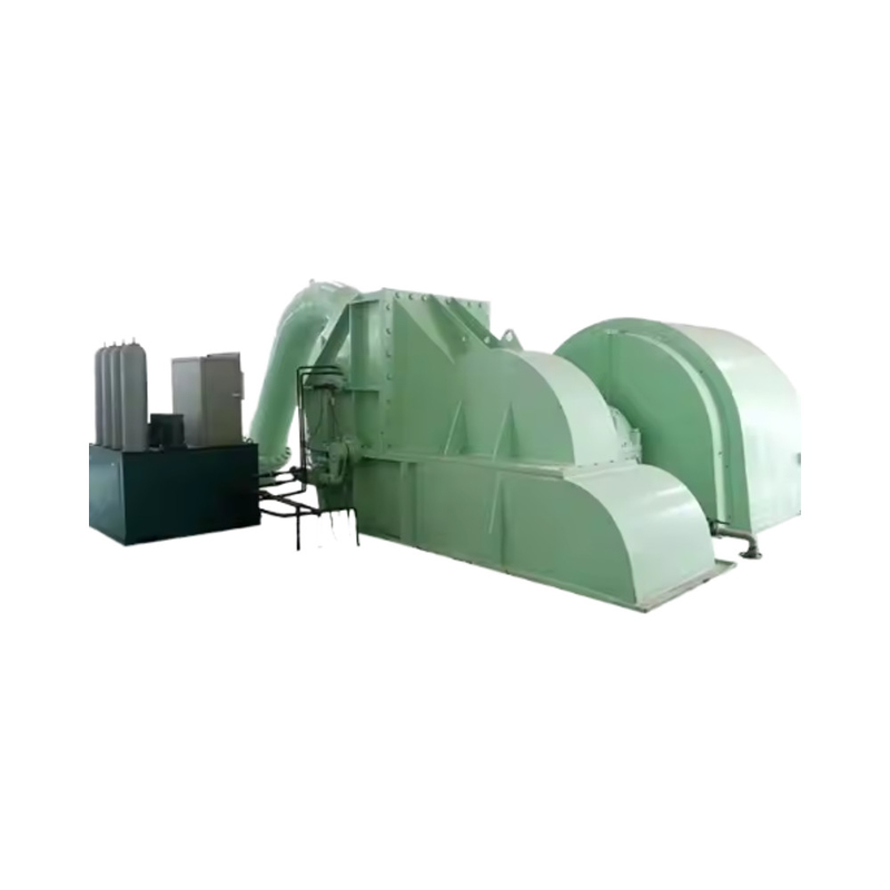 Pelton-hydroturbine met een of meerdere straalturbines met een nominale wateroppervlakte van 134 m en een vermogen van 2150 kW