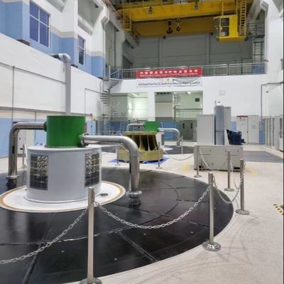 Verticale Kaplan-hydroturbine met verstelbare schoepen en roestvrijstalen loper voor 6300V waterkrachtopwekking