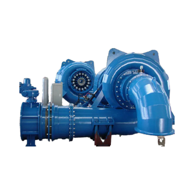 Koolstofstaal Q345 Spiraalkoffer Francis Hydroturbine Horizontale Francis Turbine