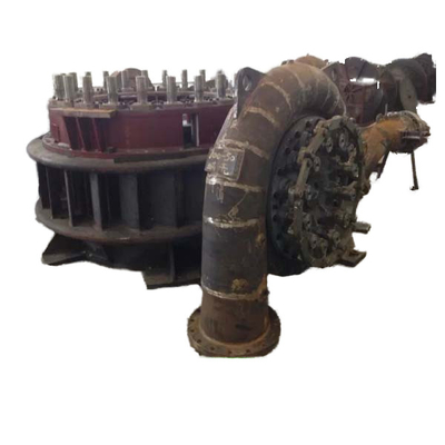 Nominale stroom 0,3-100 m3/s Francis waterturbine voor inlaatstroom 2 M3/s op zijn best