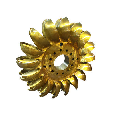 Pelton-waterturbine met roestvrijstalen loop en automatische of handmatige bediening