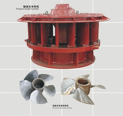 2500kw verticale Kaplan-Turbine 60m Water Hoofd5.3m3/s 1.3m Agent